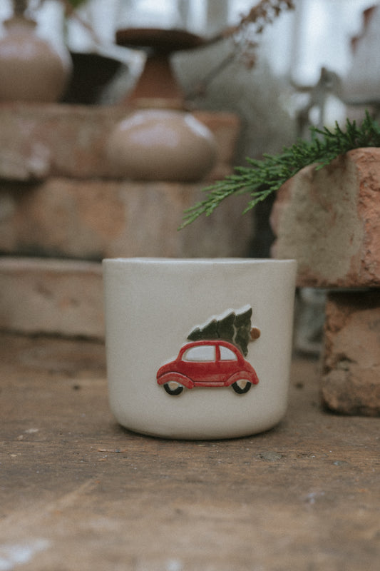 Julmugg - Bil med gran
